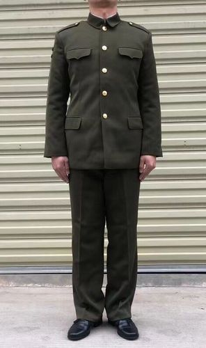 正品87式冬常服草绿色老式马裤呢冬常服中山套装老兵怀旧服装套装
