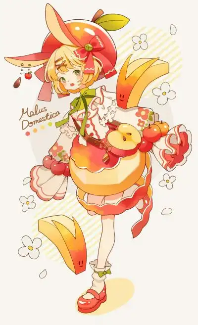 水果拟人日本插画师:しらほ pid:67839179