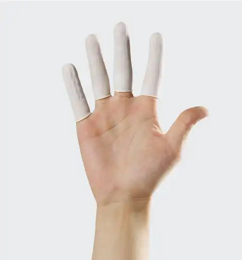 性手指头套给塞药手套女乳胶橡胶医生检查非无菌 【医用乳胶指套】