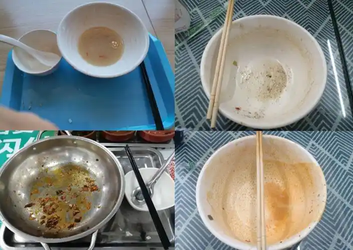 (图  同学们积极参加光盘行动)