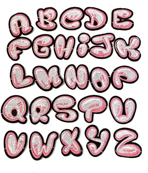 cool iron on patches 涂鸦字母艺术灵感系列服装补丁补丁