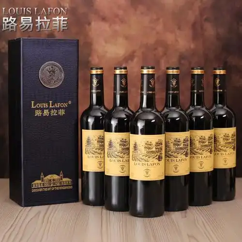 法国路易拉菲法布朗大使干红葡萄酒高端皮盒装 原瓶进口红酒 送礼
