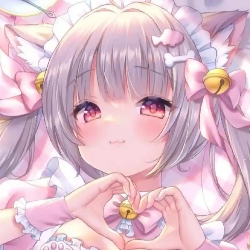 二次元少女粉色系绝美壁纸 头像 第一张适合当壁纸第二三张适合当头像