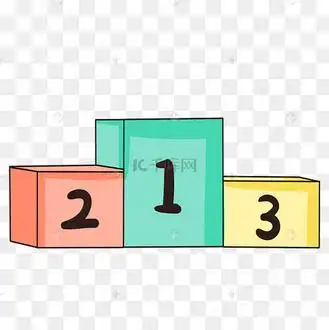 手绘体育比赛领奖台插画