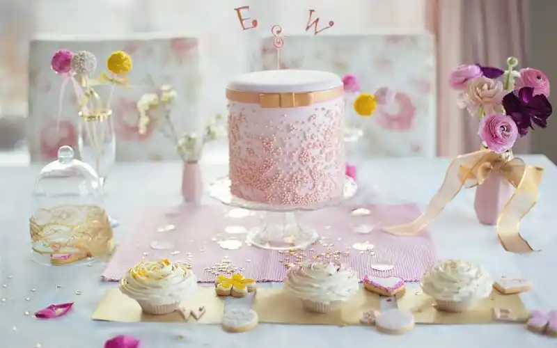 蛋糕,生日,甜点,奶油,装饰品 壁纸