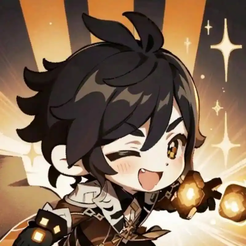 原神q版头像34:钟离