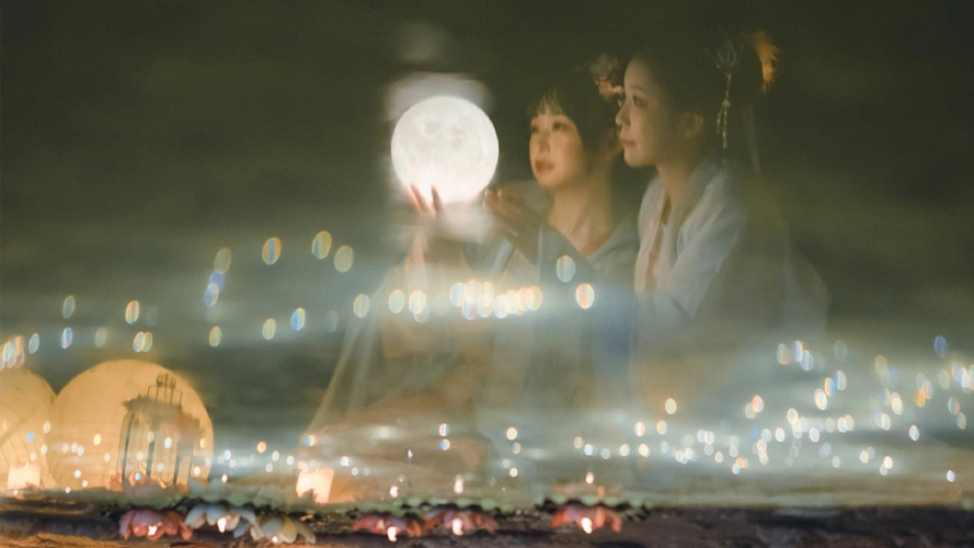 古风双生姐妹唯美汉服写真,高清壁纸图片,大陆美女-回车桌面