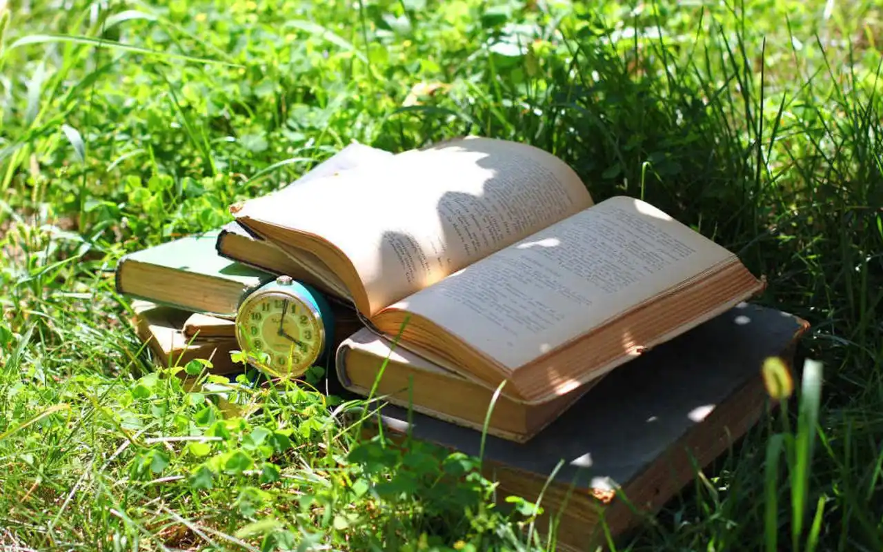 清新文艺书本图片高清壁纸