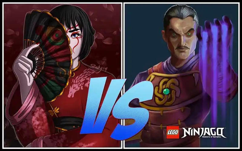 【宅叔拼乐高】妮雅vs克劳斯 幻影忍者经典一对一打斗 ep.