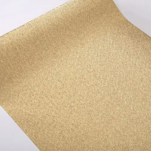 黄色纸顶酒店服装赛克香槟色佛堂金色壁纸3d立体墙纸纯色