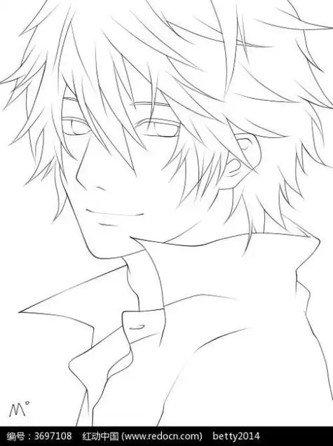 动漫简笔画男生帅气 动漫人物男生铅笔画动漫简笔画图片大全男生比较