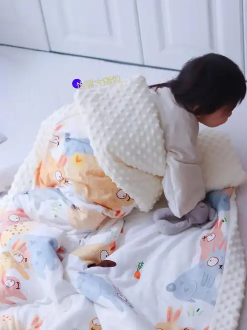 饱满大颗粒豆豆毯好萌好柔软好暖和