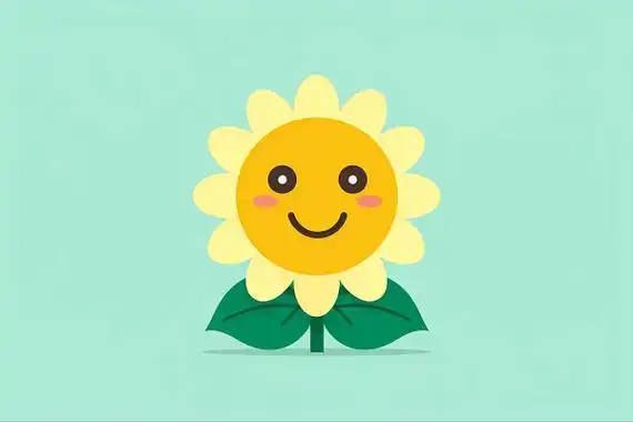 彩色可爱扁平卡通笑脸套图表情包png素材微笑插画手绘卡通人物国潮