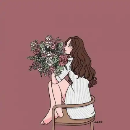 手绘女生头像,插画系最美女孩子-卡通头像