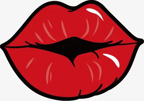 愚人节边框卡通大嘴巴设计