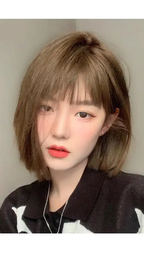 【圣诞礼物】假发短发女网红2021流行适合圆脸自然减龄波波头发型仿真