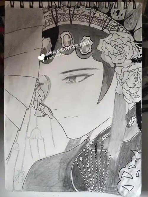 画画#临摹  #戏子  #手绘