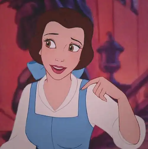 迪士尼公主 贝儿 动画 头像 表情包