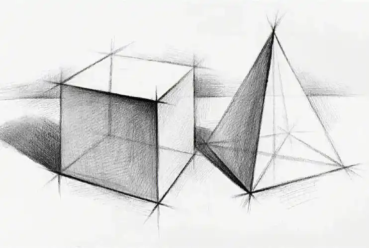 素描石膏几何体  #石膏几何体  #绘画素材  #结构素描  #素描入门