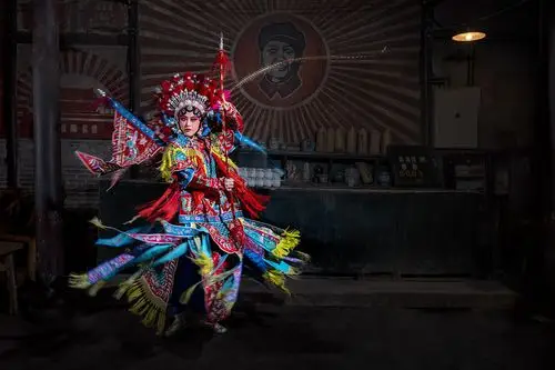 刀马旦-拍摄于成都双流彭镇老茶馆