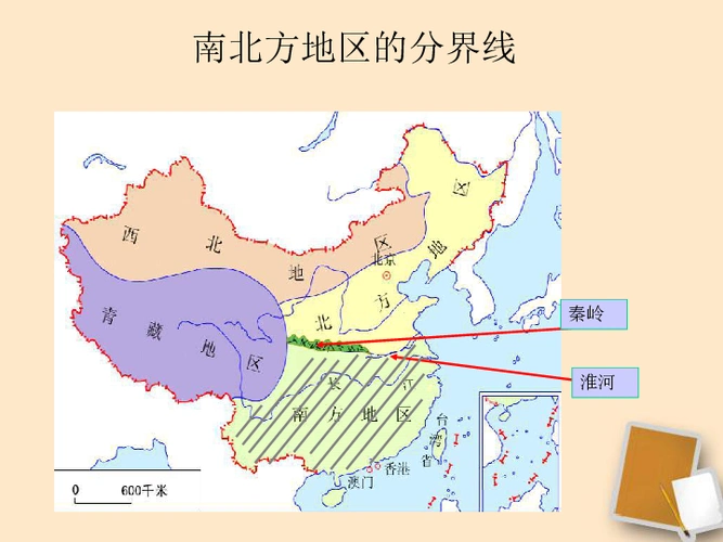 湘教版八年级下册第五单元第二节《北方地区和南方地区》课件(共16张