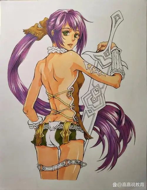 马克笔动漫人物临摹