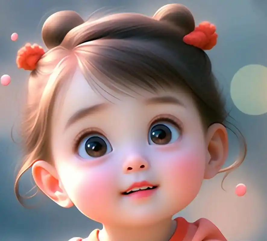 可爱的小女孩头像与你分享#今日早安问候