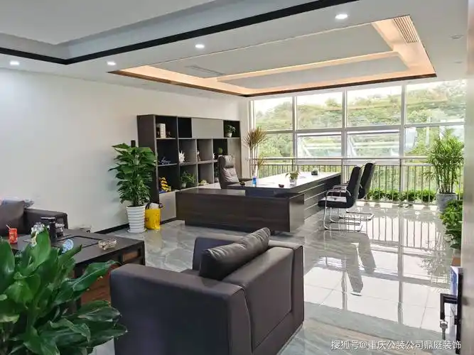 鼎庭装饰,重庆工装公司,公共空间装修打造_办公楼_实景图_大厅