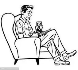 人坐在椅子上的简笔画人坐在椅子上的简笔画侧面