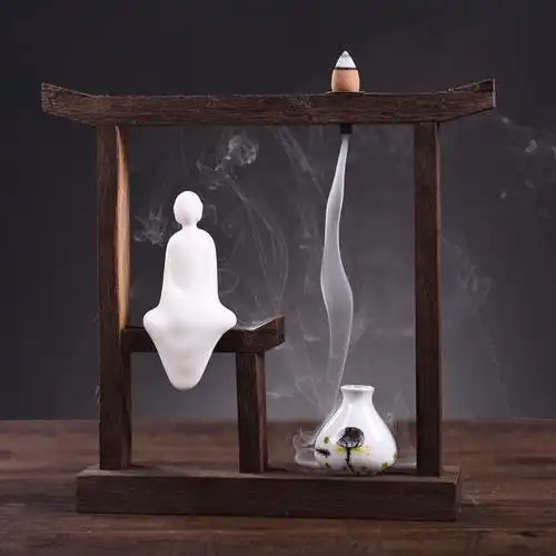 2021创k意现代中式陶瓷禅意人物摆件 陶醉江南 客厅家居饰品摆件