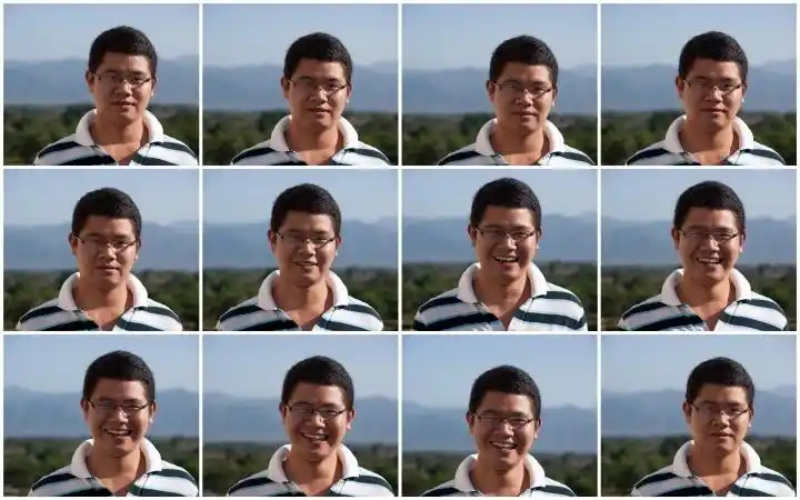 以图为例,怎么把多张完整照片拼合在一起?