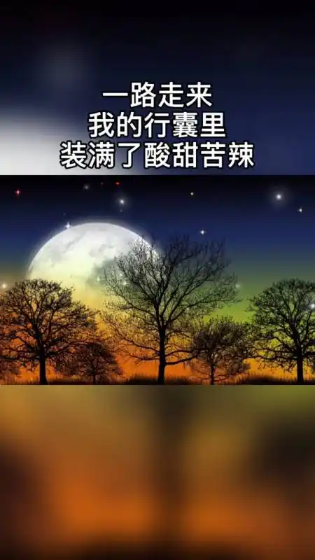 酸甜苦辣都尝尽,才能觉悟了人生不易.