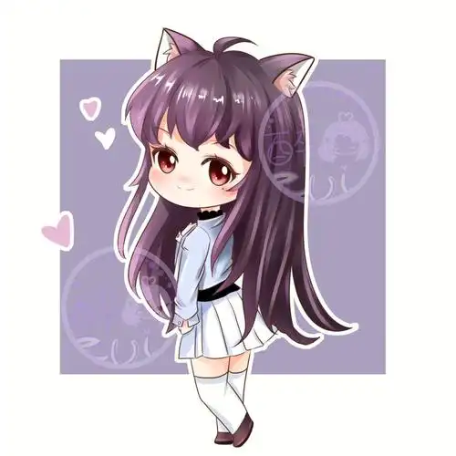 这张是亲友的oc～算原创叭画的很开心～加油捏#绘画过程  #q版人物