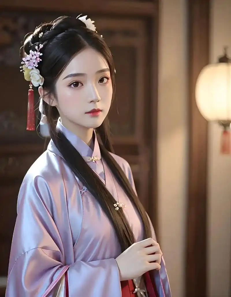 紫衣古风女子#美女