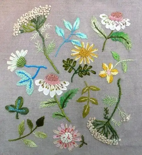 43款刺绣衣服学起来,让花儿开在你的衣服上!都是日常练习花样