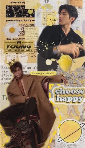 蔡徐坤拼贴壁纸