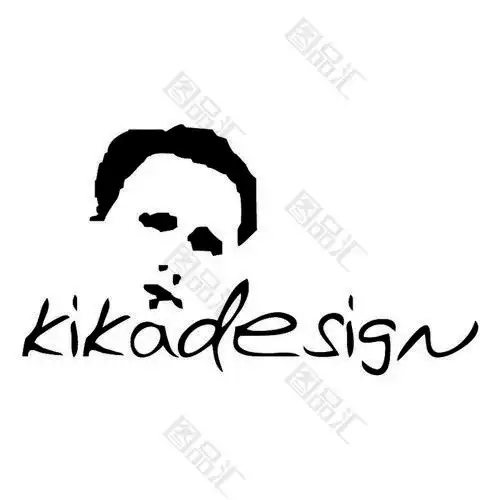 黑白头像logo图标