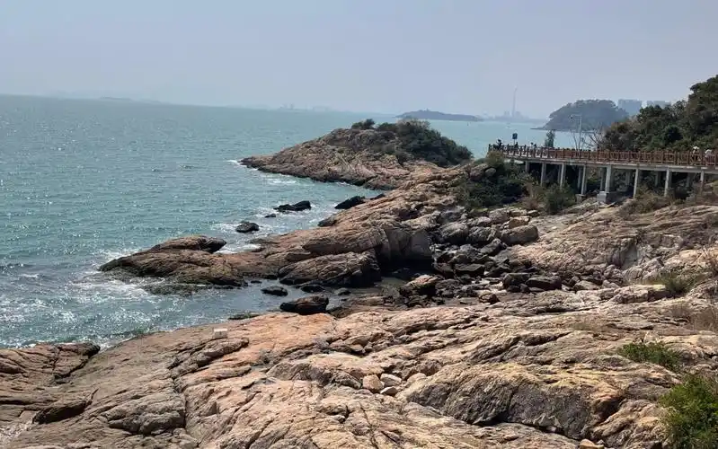 惠州海边美景61大亚湾黄金海岸栈道风景美如画