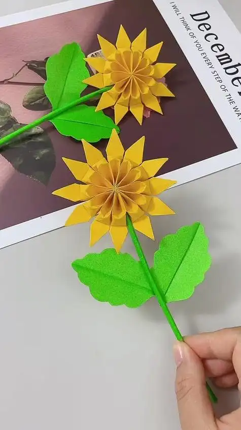 幼儿园折纸葵花