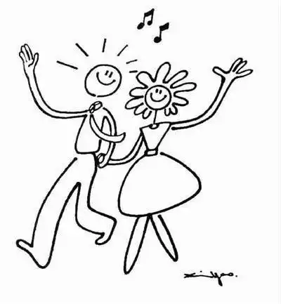 青春主题画简笔画