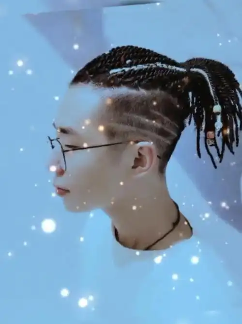 潮酷脏辫半头男款扭驳辫