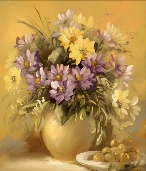 匈牙利女画家苏珊szidonia花卉油画作品欣赏