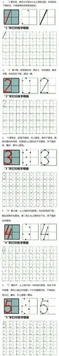数字0-9田字格书写方法及规则分析,如何正确书写?
