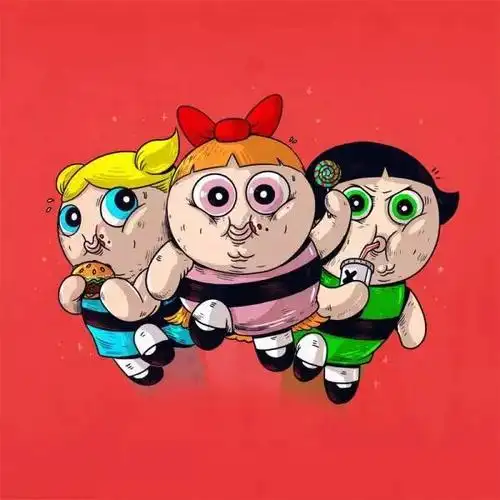 如果卡通人物都成了胖子我们的童年还有救吗