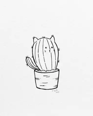 手绘文艺小清新简笔画线稿女性身体曲线艺术简笔画