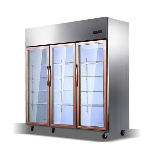 诺唯斯三门冷藏冷冻展示柜商用保鲜冷柜麻辣烫水果展示柜