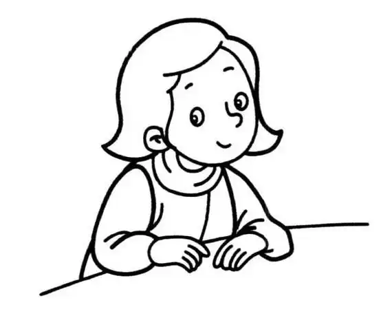 儿童简笔画好妈妈