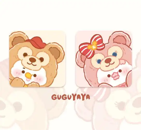 达菲熊和雪莉玫头像来啦