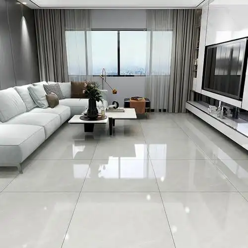 2021新款灰色通体大理石瓷砖地砖800x800客厅抛釉连纹地板砖防滑