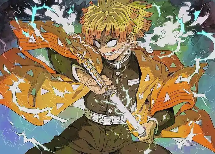 雷的呼吸-鬼灭之刃我妻善逸-触站